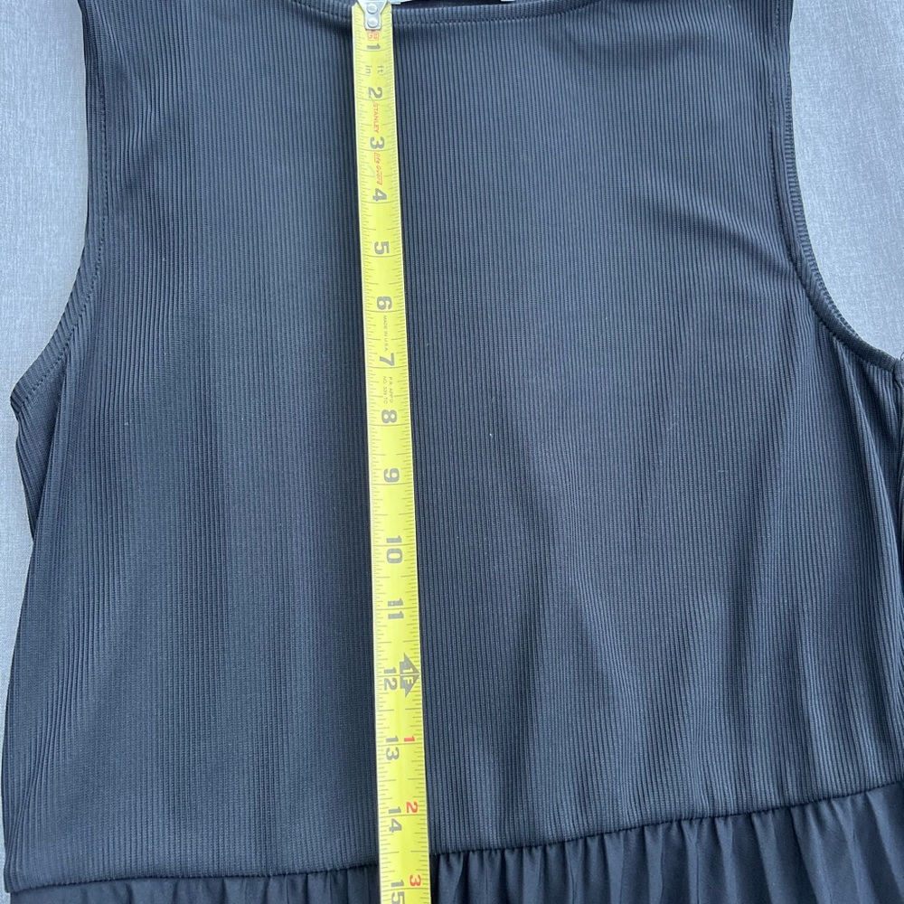 MANGO Black Maxi Dress Pleated SZ 8 - Picture 14 of 16